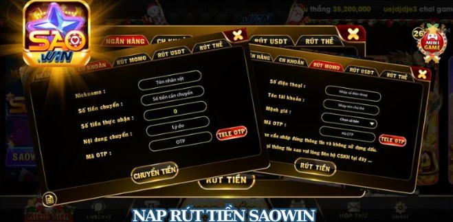 Saowin Deposit and Withdrawal - Fast, Absolutely Secure